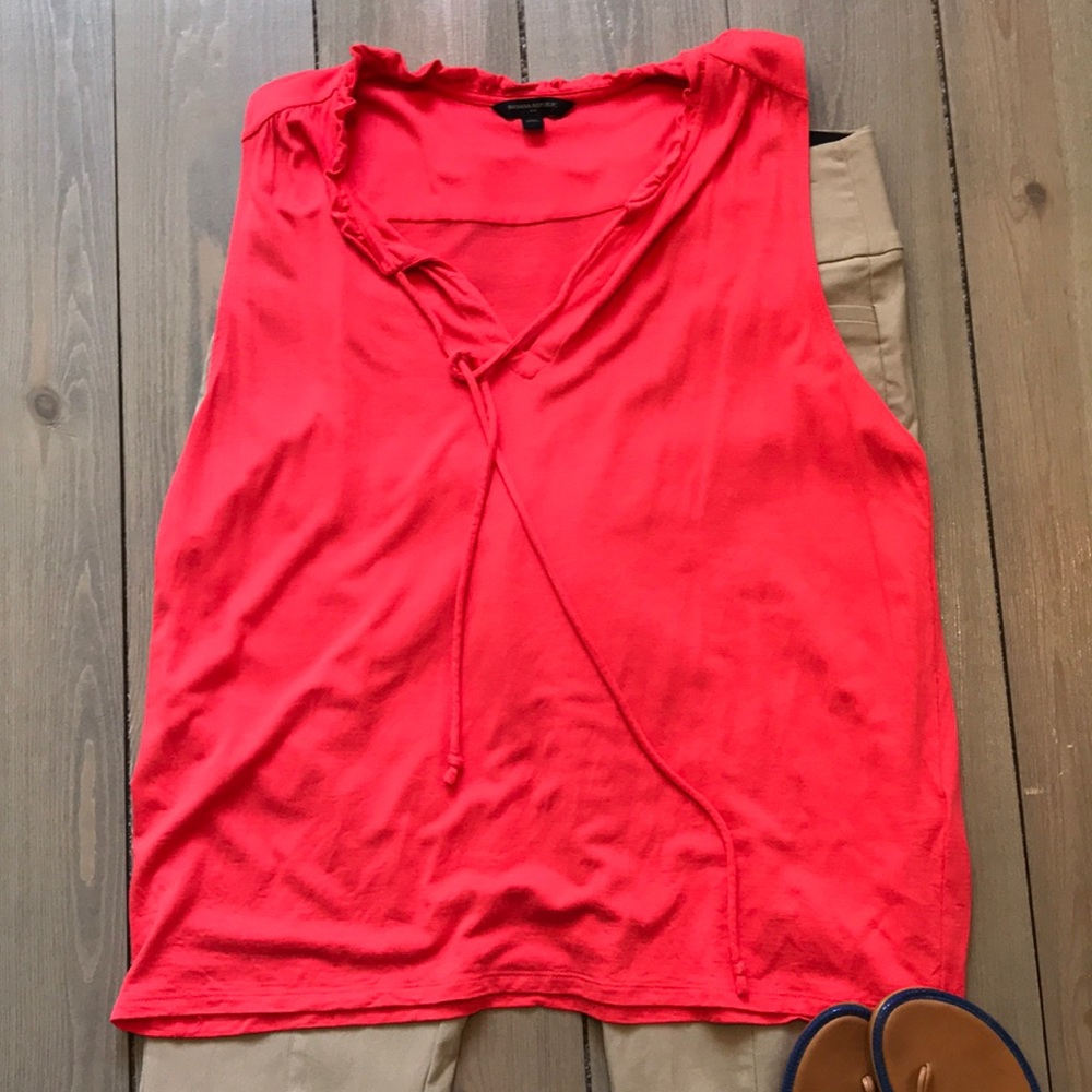 Banana republic coral knit tank XL